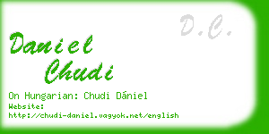 daniel chudi business card